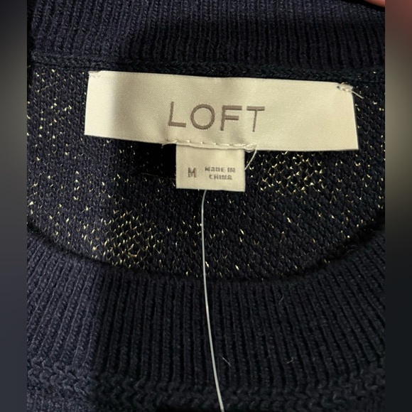 LOFT POLKA DOT SWEATER (MED) NWT - Picture 12 of 15